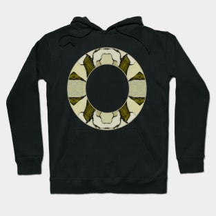 Letter O Monogram Initial Olive Green Pearl White Aesthetic Abstract Pattern Painting On Canvas Hoodie